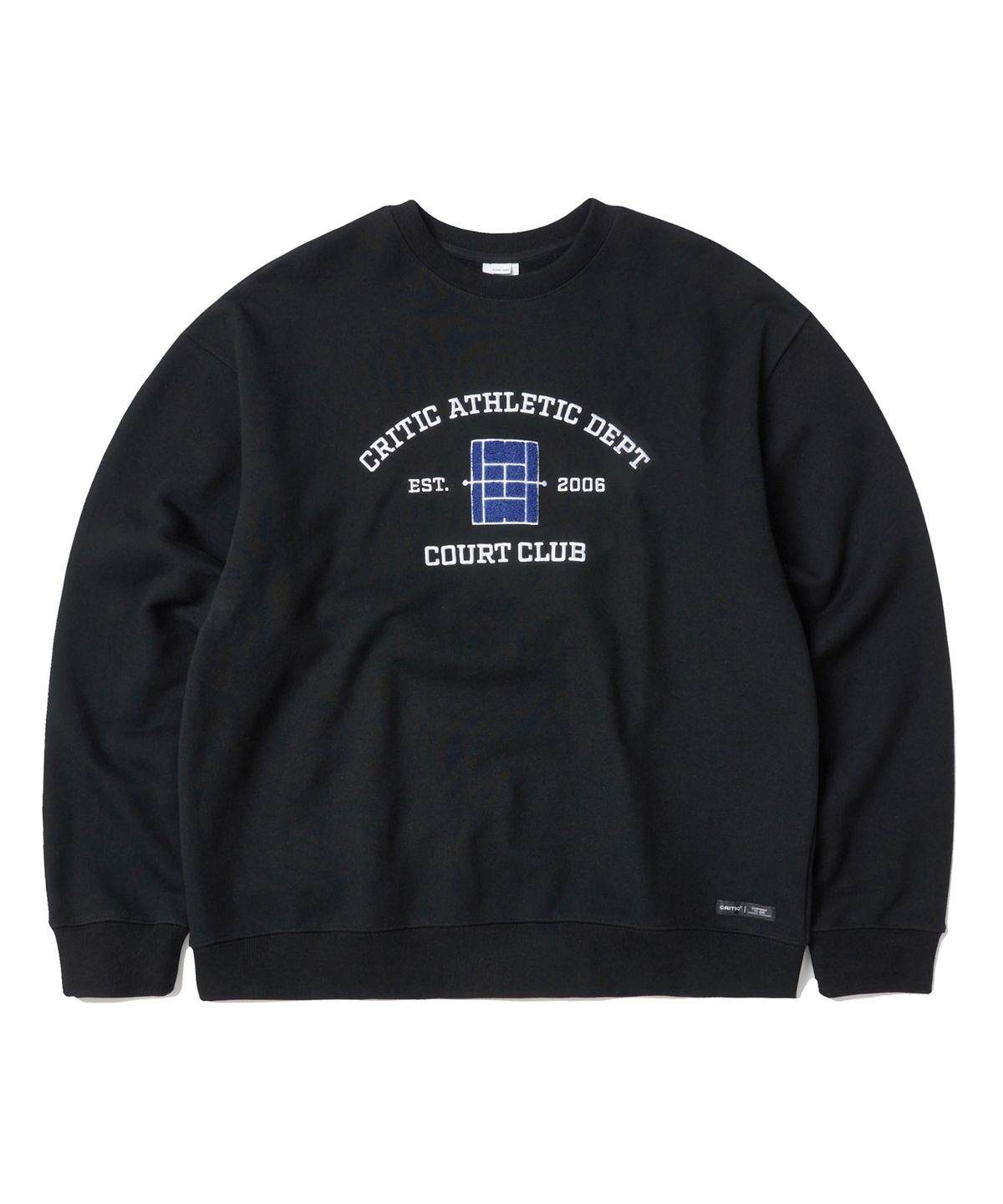 크리틱(CRITIC) Court Club Sweatshirt Black
