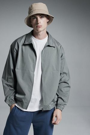 카라 블루종 윈드브레이커 집업 자켓 (카키)