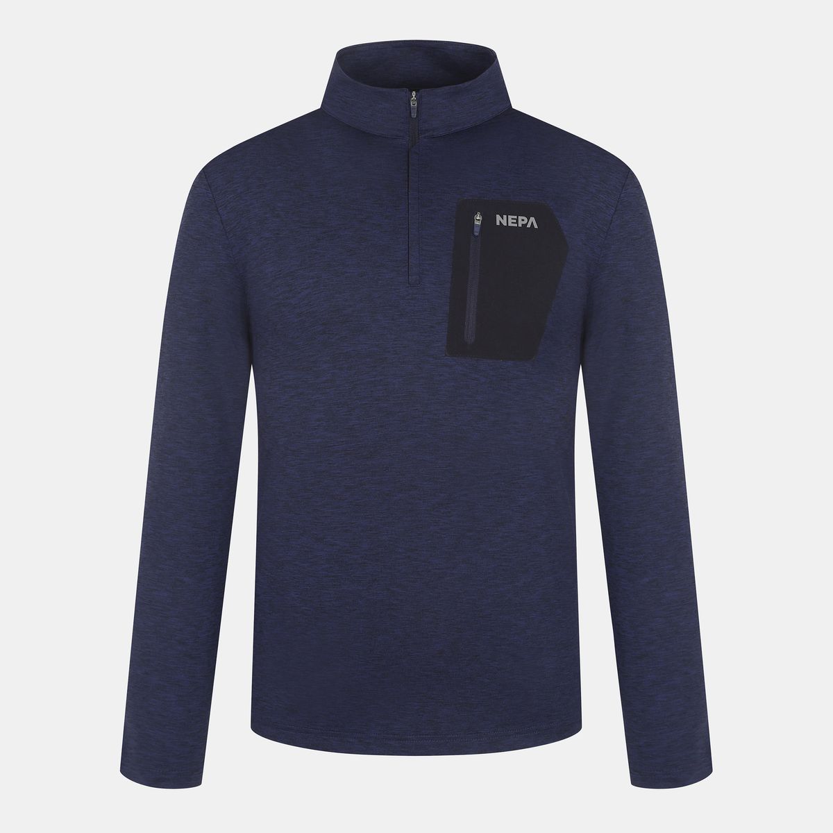 네파(NEPA) 7I55402 남성 까르비코 멜란지 집업 티셔츠