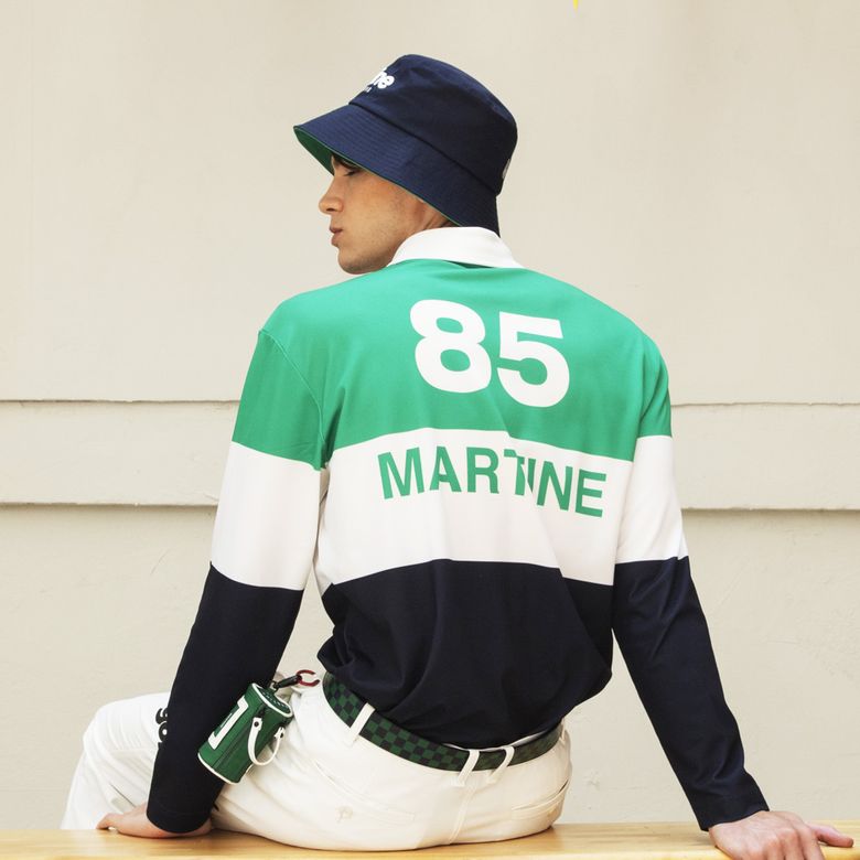 Martine Club Color Block Polo Shirts_Green (Men)