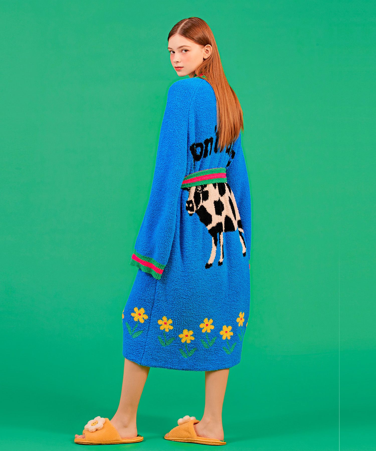 MUSINSA | WIGGLE WIGGLE FASHION Lounge Robe - Dont Panic