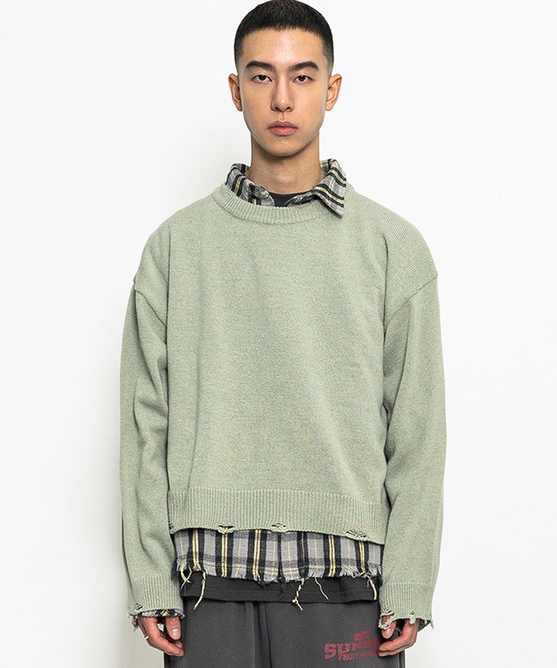 FARM WORKER SWEATER  MINT