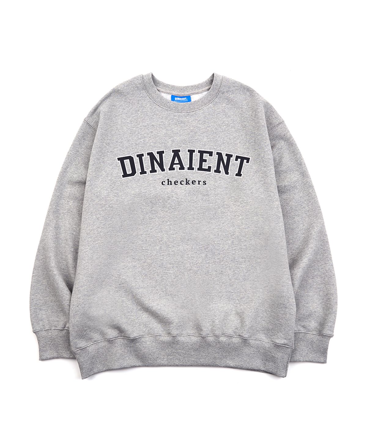 디나이언트(DINAIENT) 로고 맨투맨 그레이