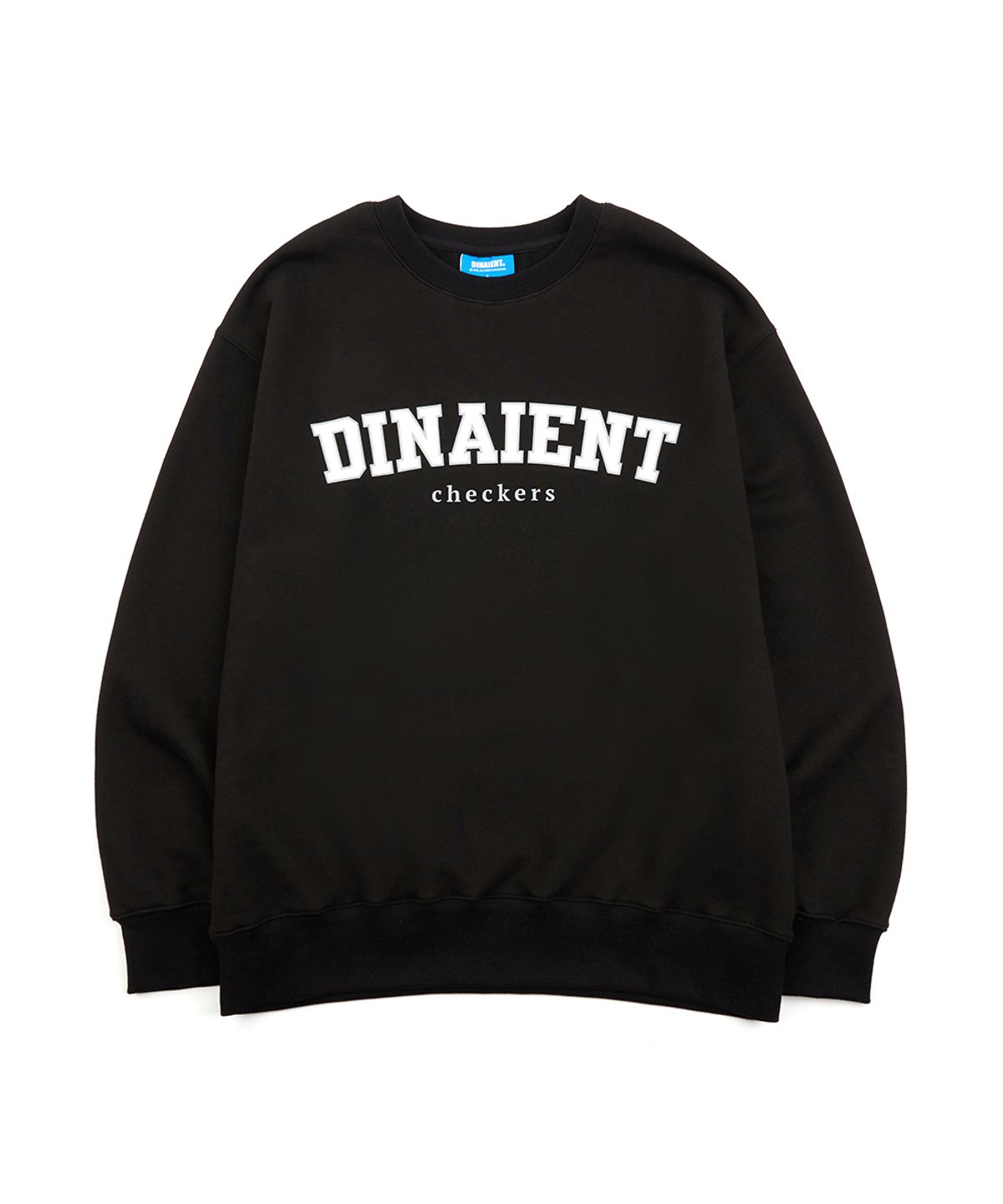 디나이언트(DINAIENT) 로고 맨투맨 블랙