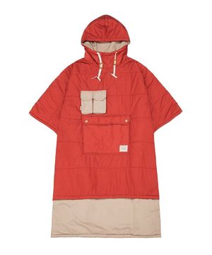 패딩 후디 판쵸 RED