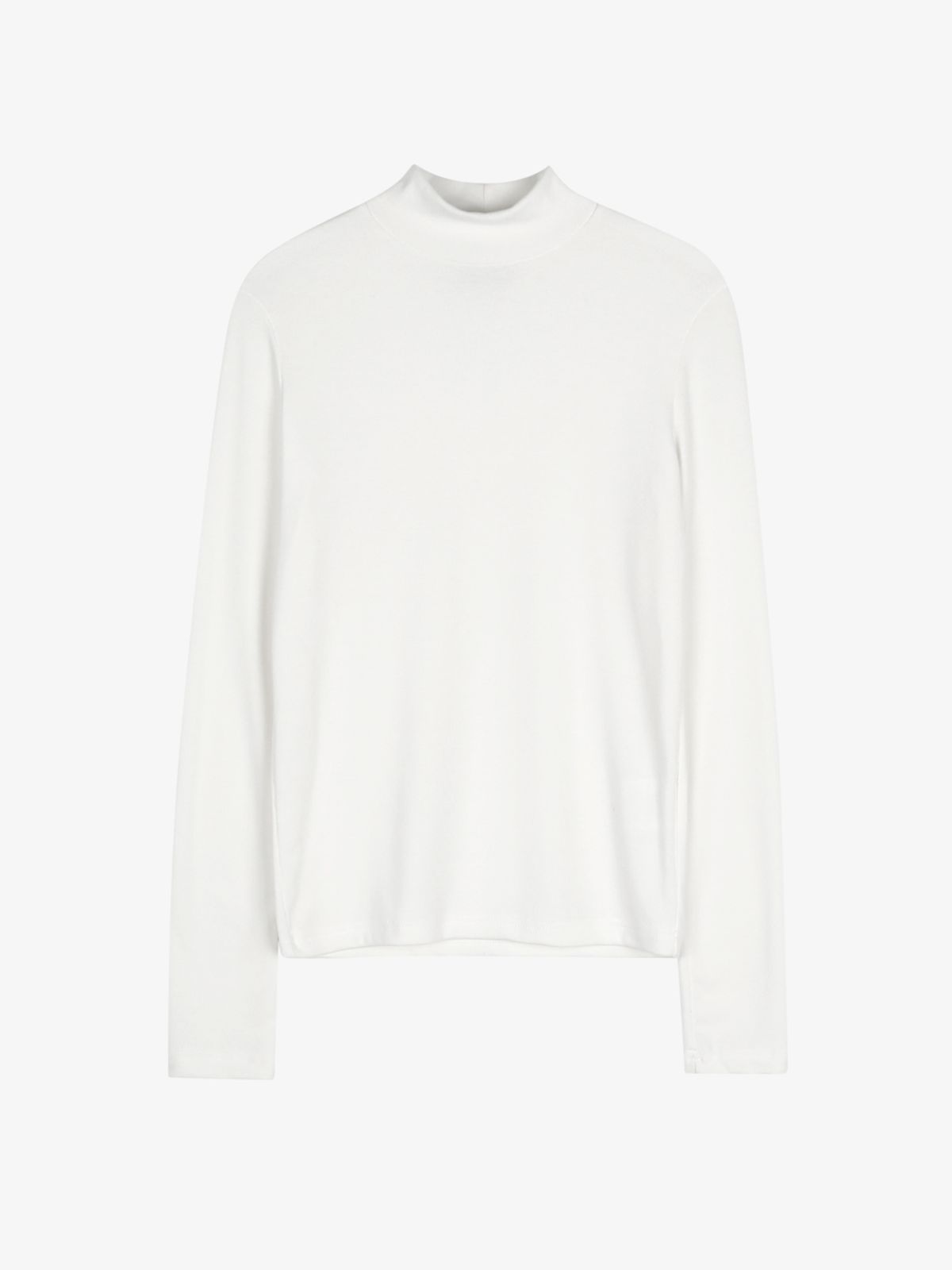 로시로우(LOSSYROW) Lossy Half Neck Pola Knit [White]