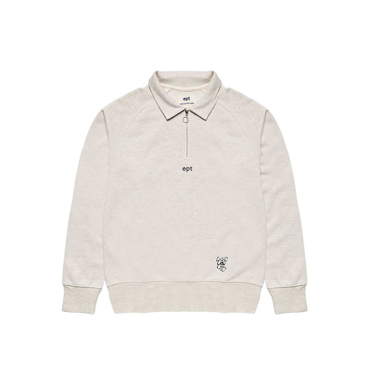 이피티(EPT) HALF ZIP UP SWEATSHIRT (OATMEAL)