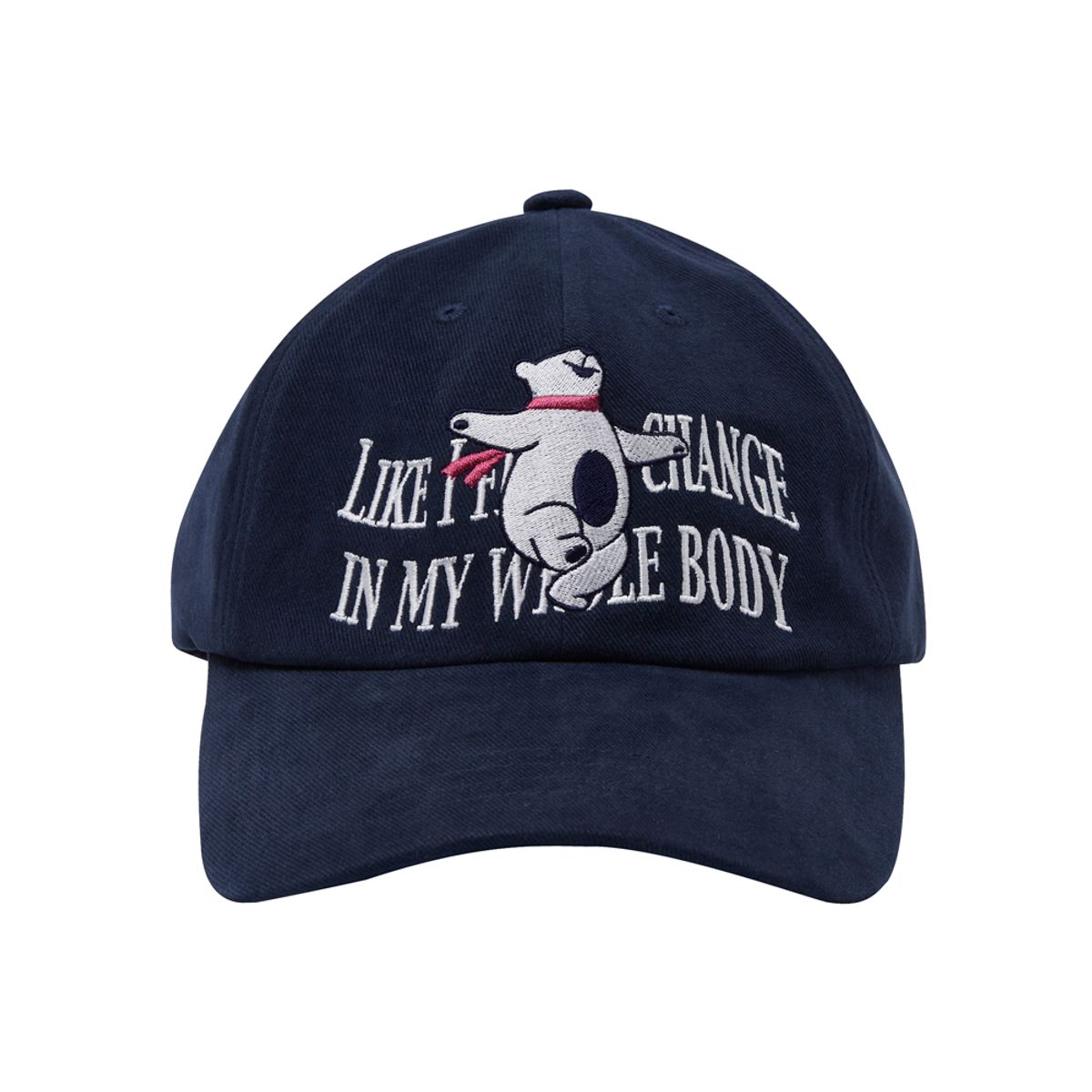 이지지(EEGEEGEE) Dancing Bear Ball Cap [Navy]