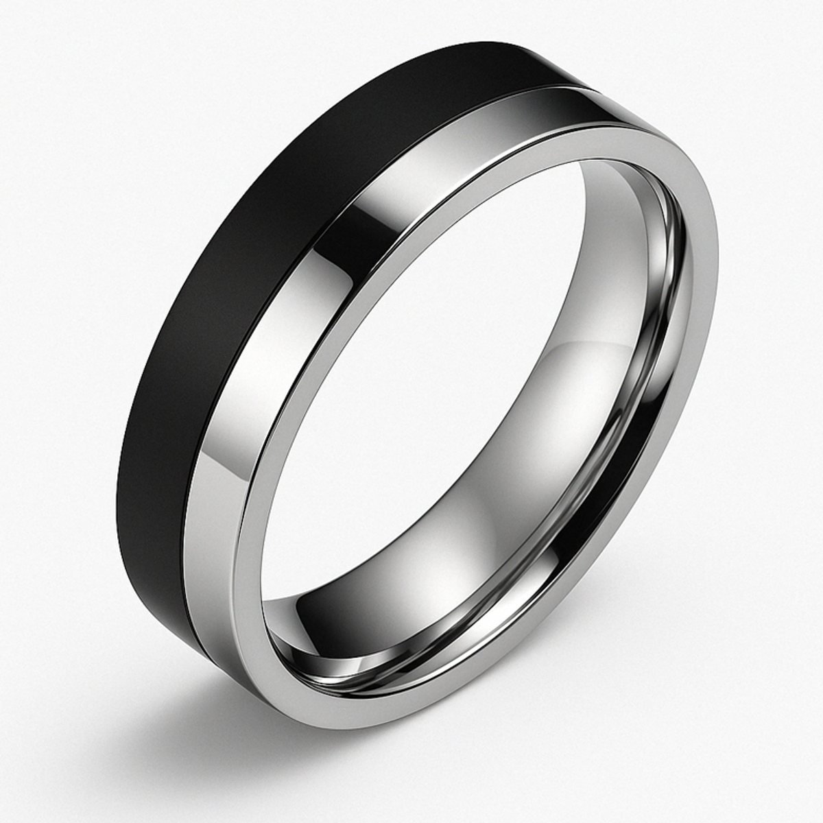 마크-4(MARK-4) EBONY & SILVER RING