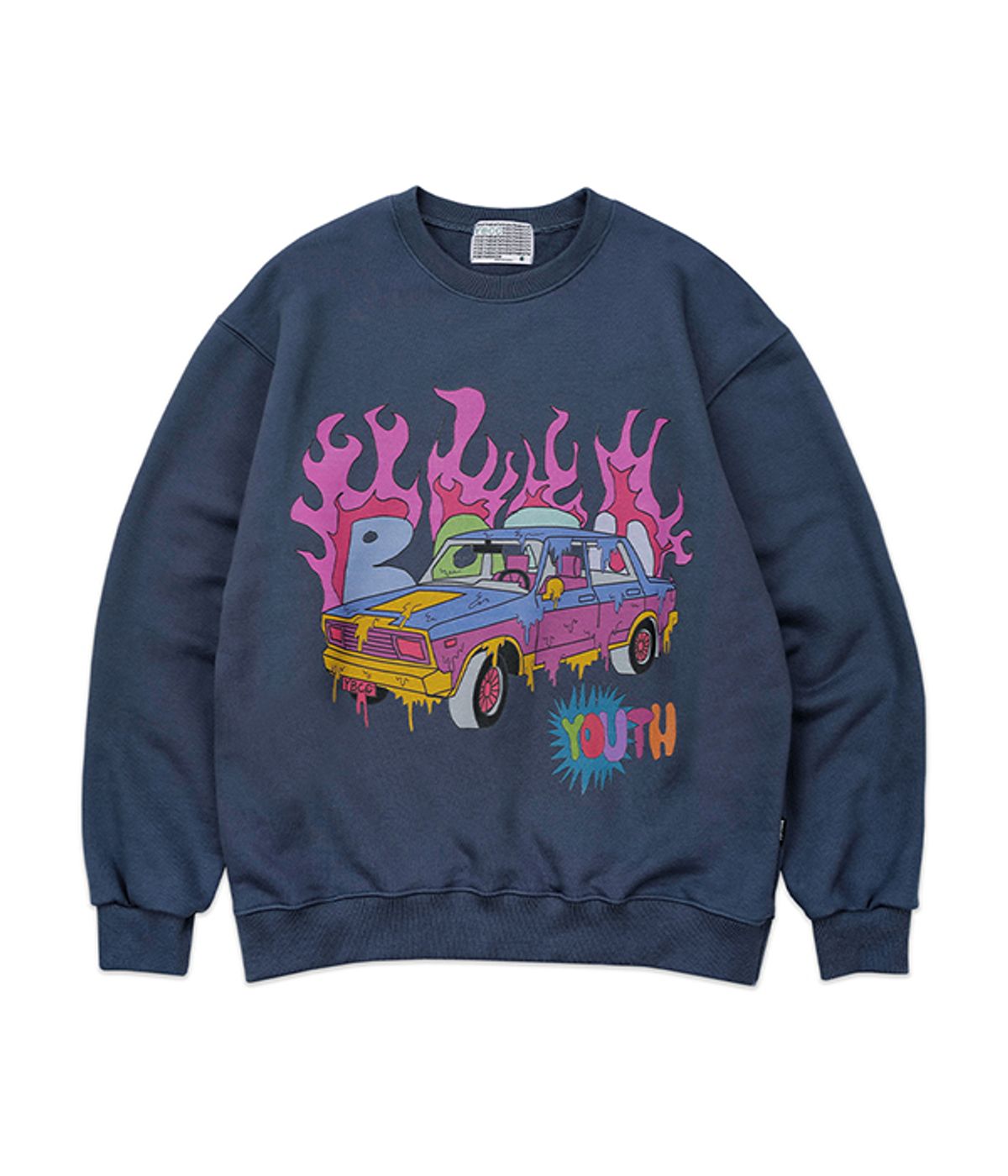 유쓰배쓰(YOUTHBATH) WETCAR SWEAT SHIRT_NAVY