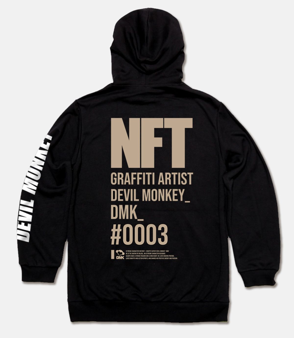 돌돌(DOLDOL) DMK_HOODY_148 그래피티 아티스트 데빌몽키 DMK NFT캐릭터 후드티 후디 후드