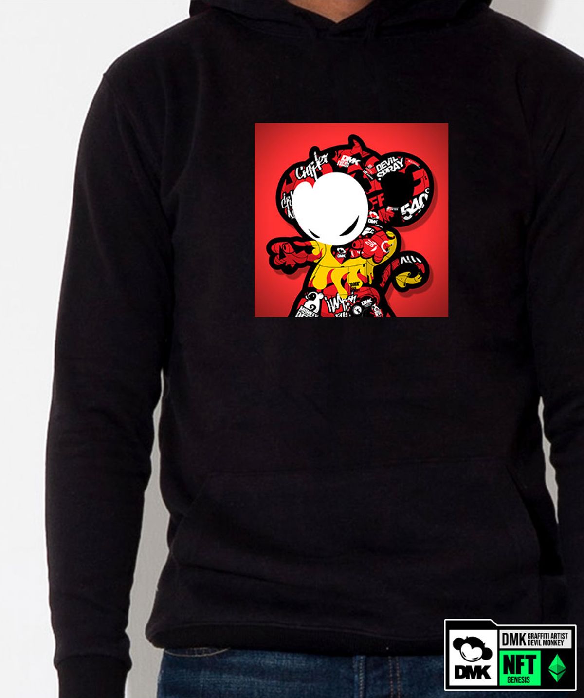 돌돌(DOLDOL) DMK_HOODY_149 그래피티 아티스트 데빌몽키 DMK NFT캐릭터 후드티 후디 후드