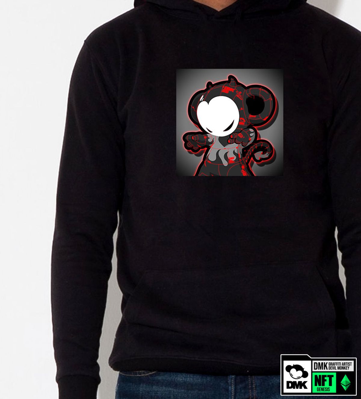 돌돌(DOLDOL) DMK_HOODY_152 그래피티 아티스트 데빌몽키 DMK NFT캐릭터 후드티 후디 후드
