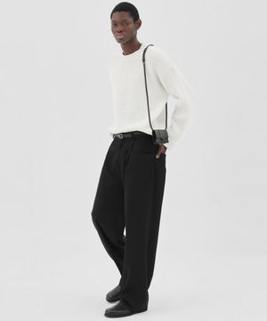 빅 포켓 와이드 슬랙스 (블랙)