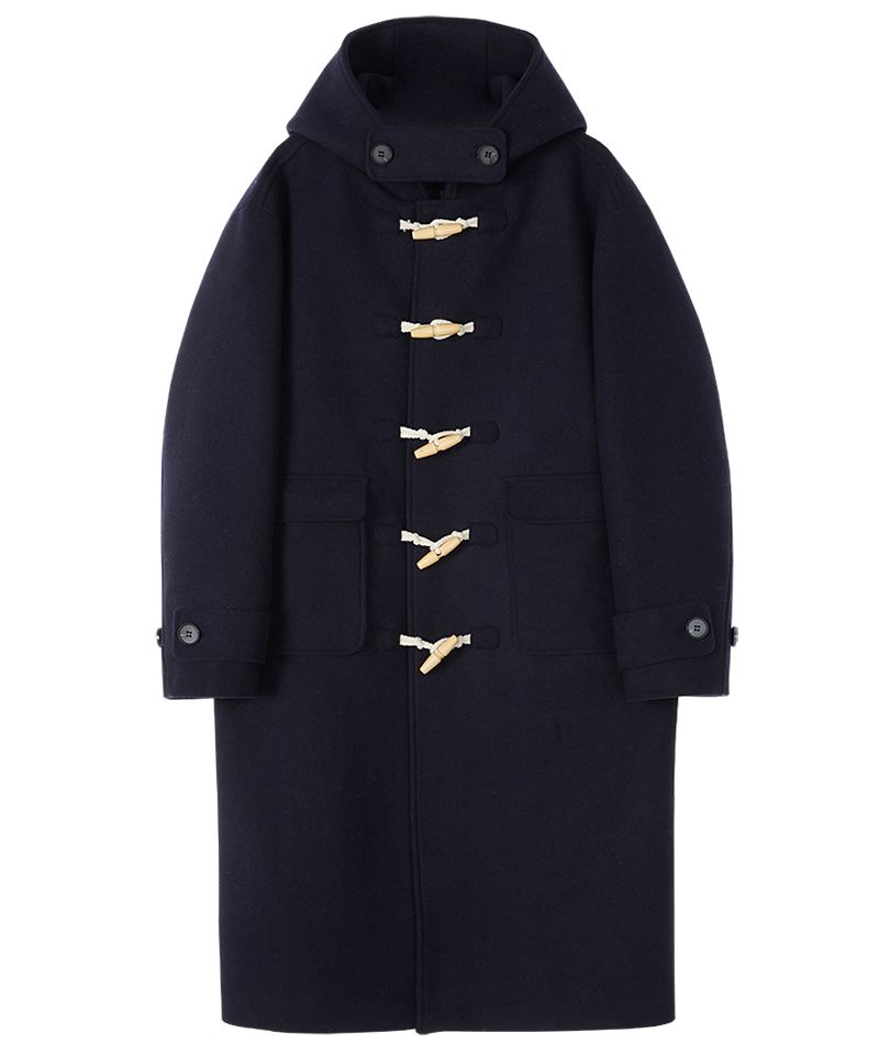 MUSINSA公式 | GLW オーバーサイズダッフルコートネイビー