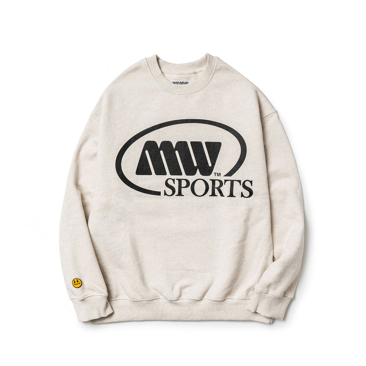 엠엔더블유(MNW) SPORTS LOGO CREWNECK OATMEAL