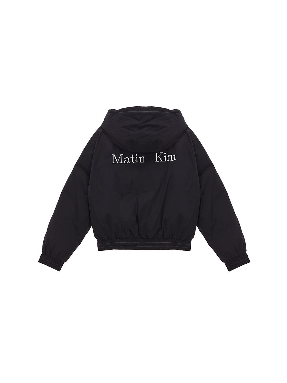 MUSINSA | MATIN KIM MATIN CROP HOOD DOWN JACKET IN BLACK