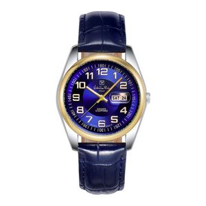 VR1127A-BLBL M 남자 가죽 손목시계