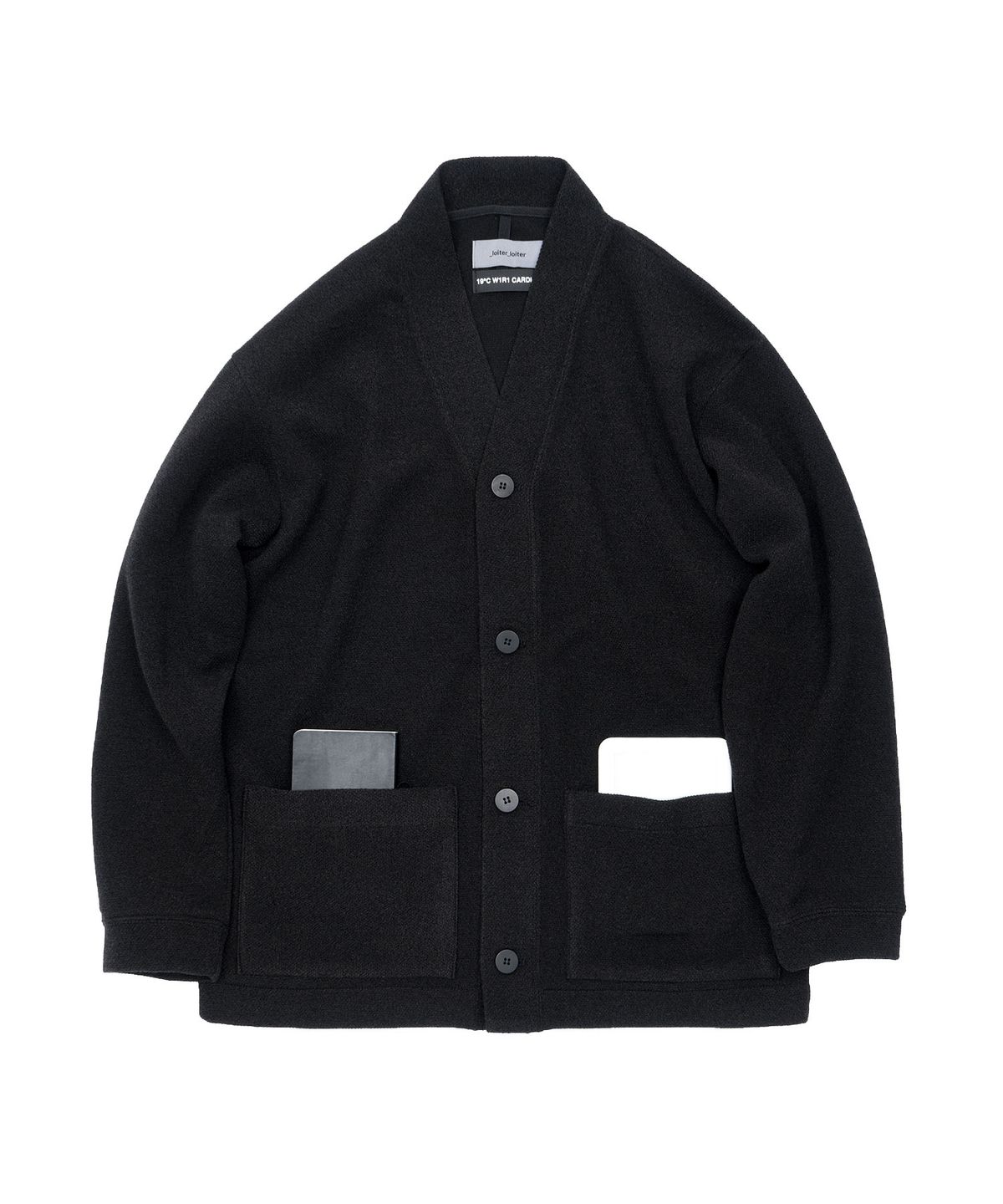 로이터로이터(LOITER LOITER) 19℃ W1R1 CARDIGAN / BLACK