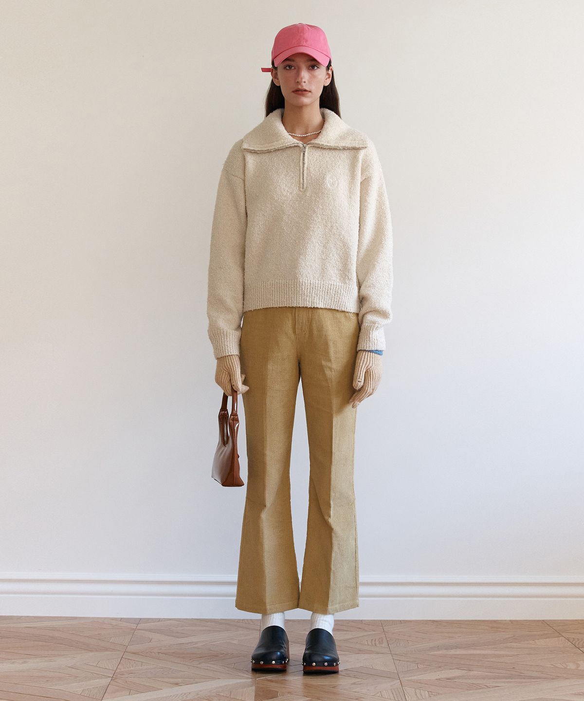 로라로라(ROLAROLA) CORDUROY COLOR PANTS MUSTARD