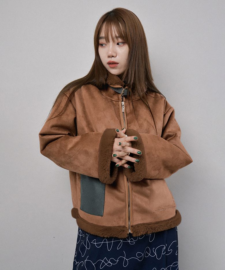 비건 무스탕 BR_FREE