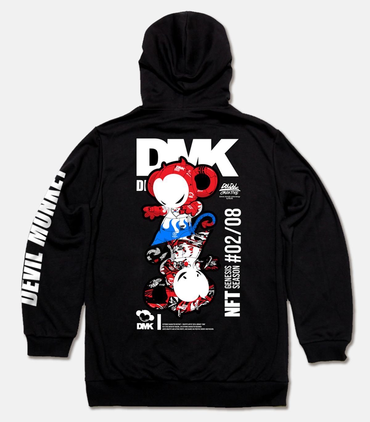 돌돌(DOLDOL) DMK_HOODY_156 그래피티 아티스트 데빌몽키 DMK NFT캐릭터 후드티 후디 후드