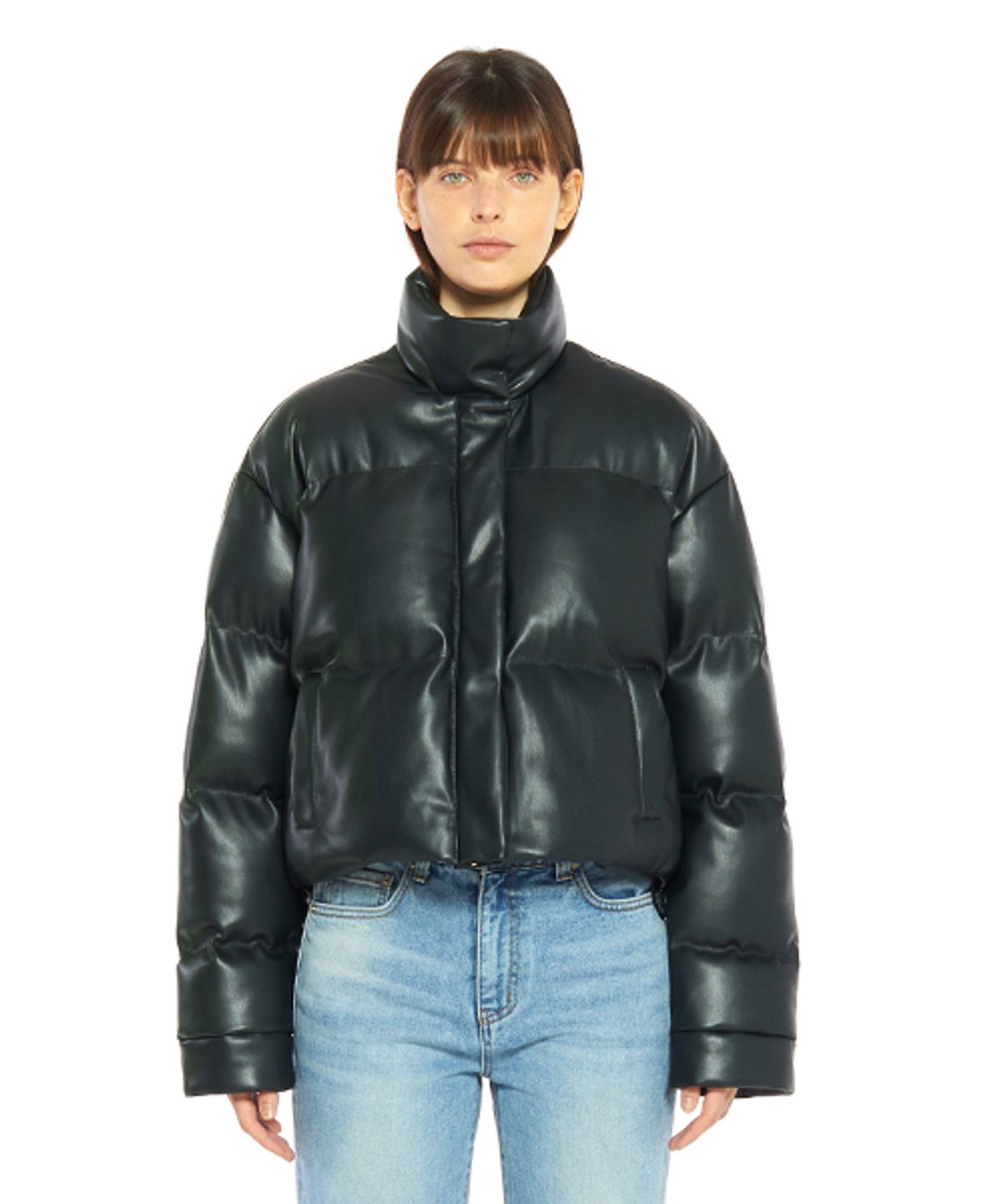 레이디 볼륨(LADY VOLUME) 7062-1 THINSULATE VEGAN LEATHER PADDING_GREEN