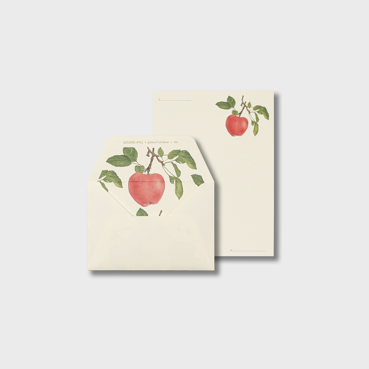글월(GEULWOLL) Letter Set l Fruit Series 04 Alexander Apple