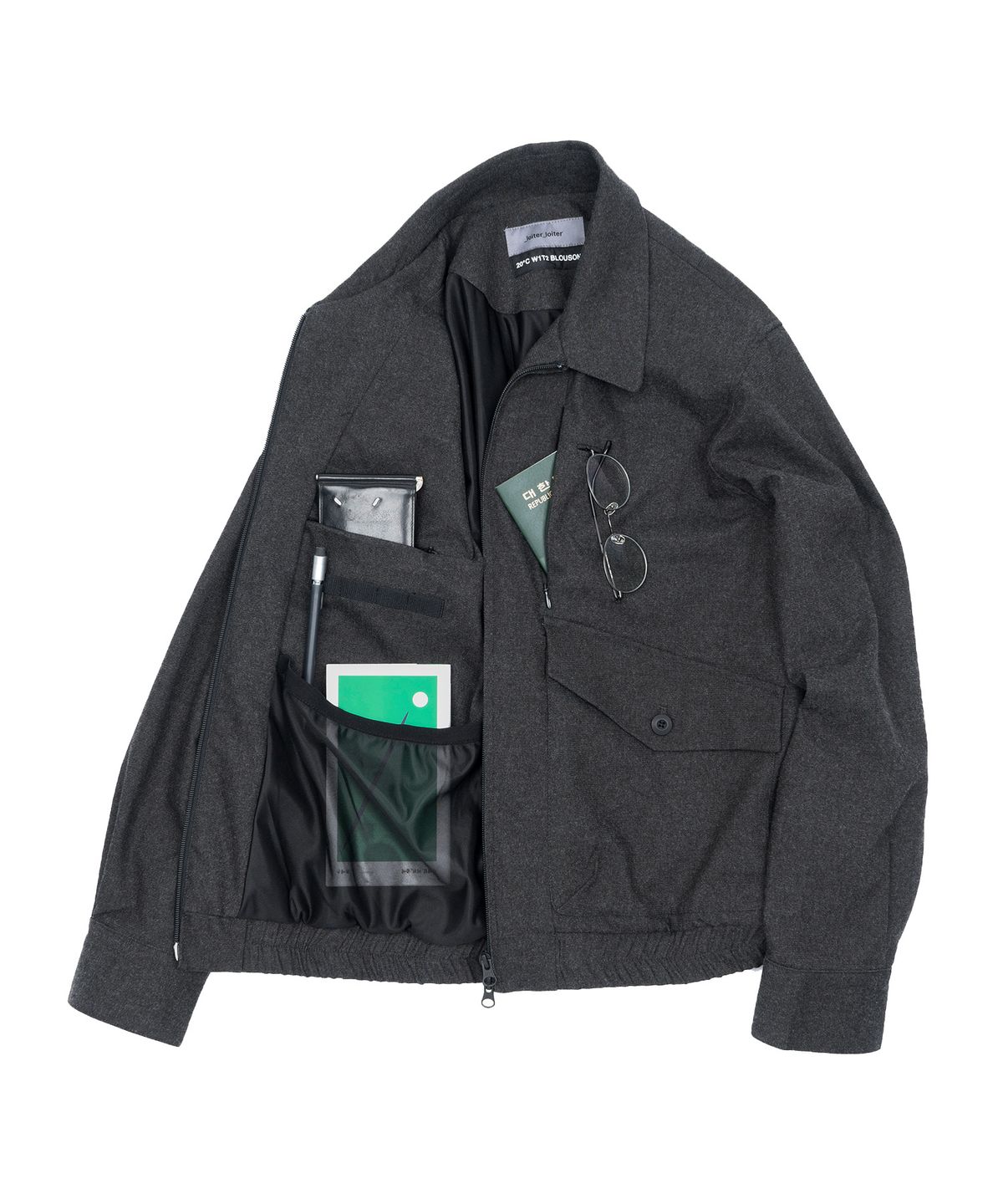 로이터로이터(LOITER LOITER) [UTILITY SET-UP]20℃ W1T2 BLOUSON / CHARCOAL