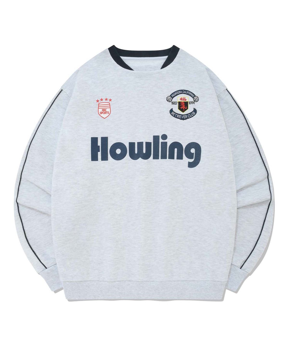 리트리버클럽(RETRIEVER CLUB) RRC SOCCER CREWNECK [MELANGE GRAY]