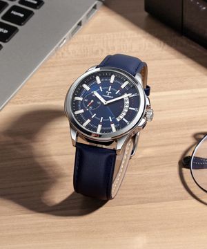 T47L-SLBL 클래시컬 멀티 워치 가죽 남자 시계