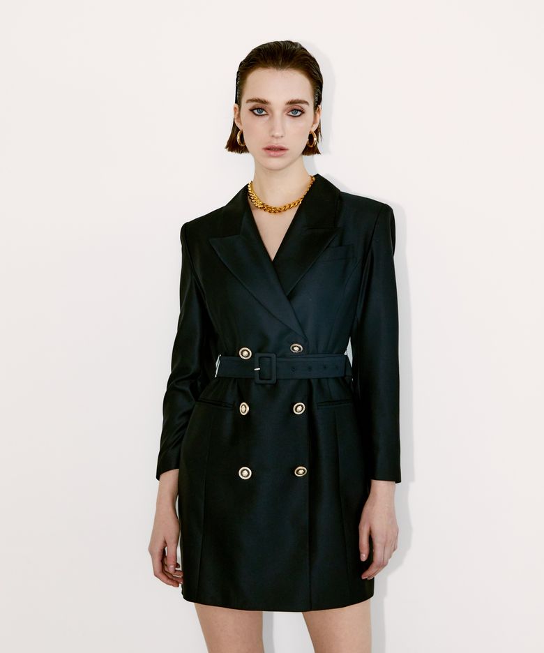 Vivi Tailored Jacket Dress [Black]