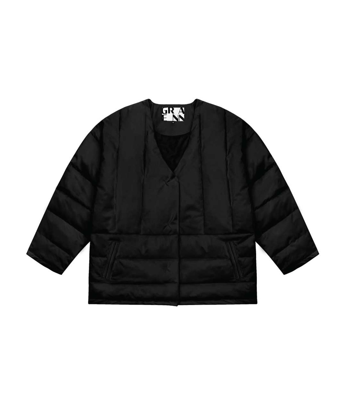 그라인(GRAENN) [사은품 증정]오버사이즈 에코 패딩 점퍼_블랙
