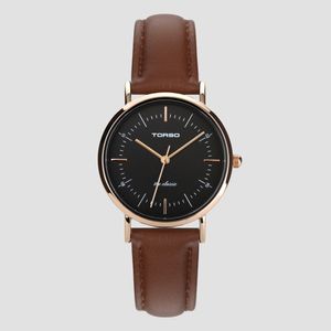 T41L-F-RBBR 더클래식 쿼츠 28mm 여자 가죽시계