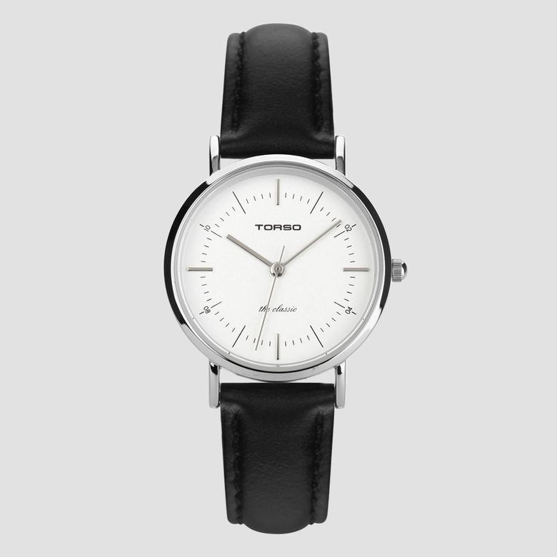 T41L-F-SSBK 더클래식 쿼츠 28mm 여자 가죽시계