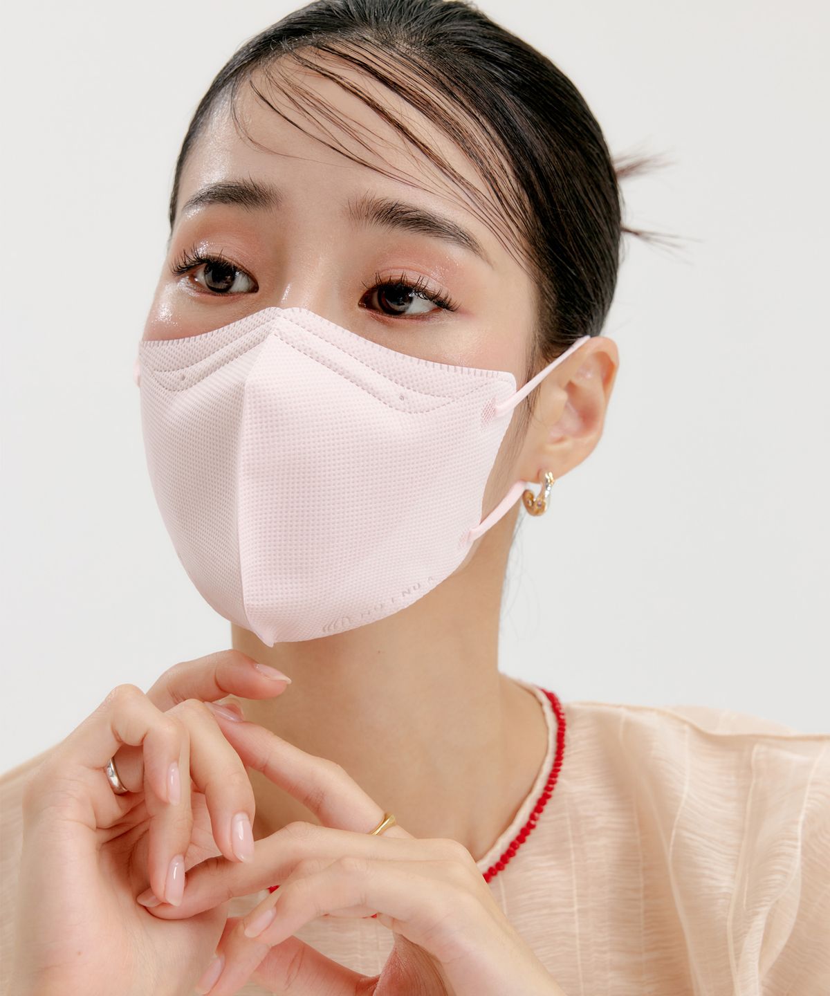 누이누아(NUINUA) KF필터 새부리형 아이테라 원킬 살균 마스크 페일핑크 (중형/대형) 10매
