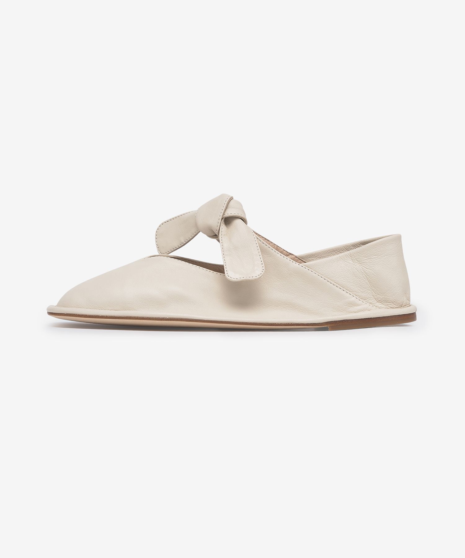 ◆HEREU◆ Lasada Front Note Flat Shoes Cream WFS21LLAS002 WF MUSINSA | HEREU LASADA Front Note Flat Shoes - Cream