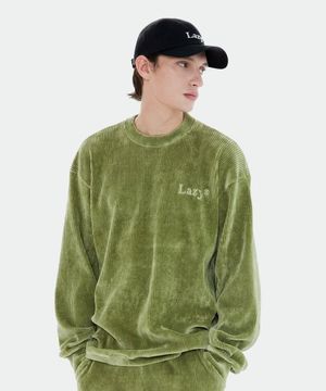 레이지 코듀로이 스웨트셔츠 올리브