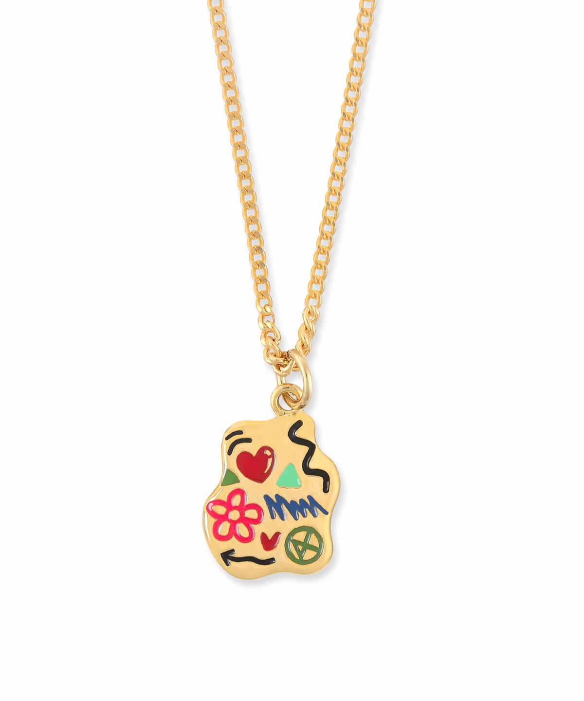 논논(NONENON) MINI DOODLE NEC SILVER925(18K GOLD PLATED)