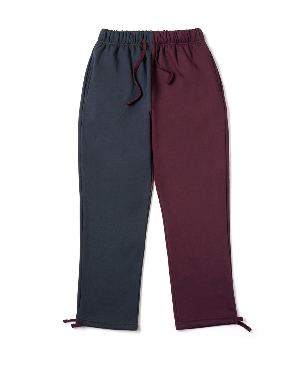 스티그마(STIGMA) 22 HALF COLOR HEAVY SWEAT JOGGER PANTS NAVY BURGUNDY