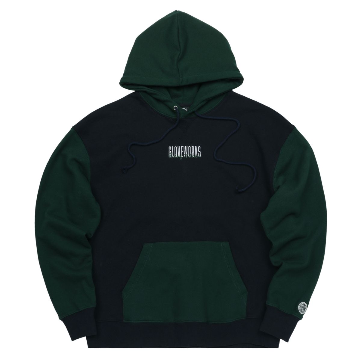 글러브웍스(GLOVEWORKS) Bring it home 2tone Hoodie  (Navy)