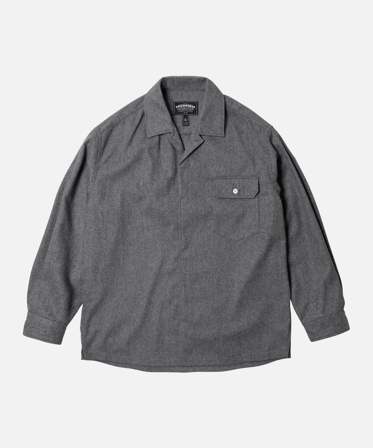 프리즘웍스(FRIZMWORKS) WOOL PULLOVER SHIRT _ GRAY