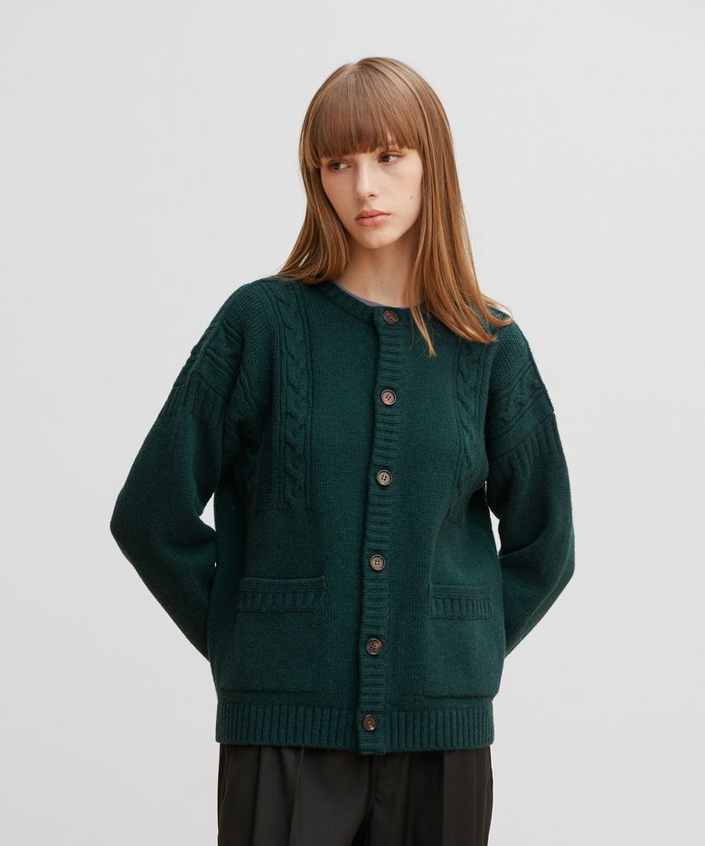 Women Guernsey Cardigan (Midori)