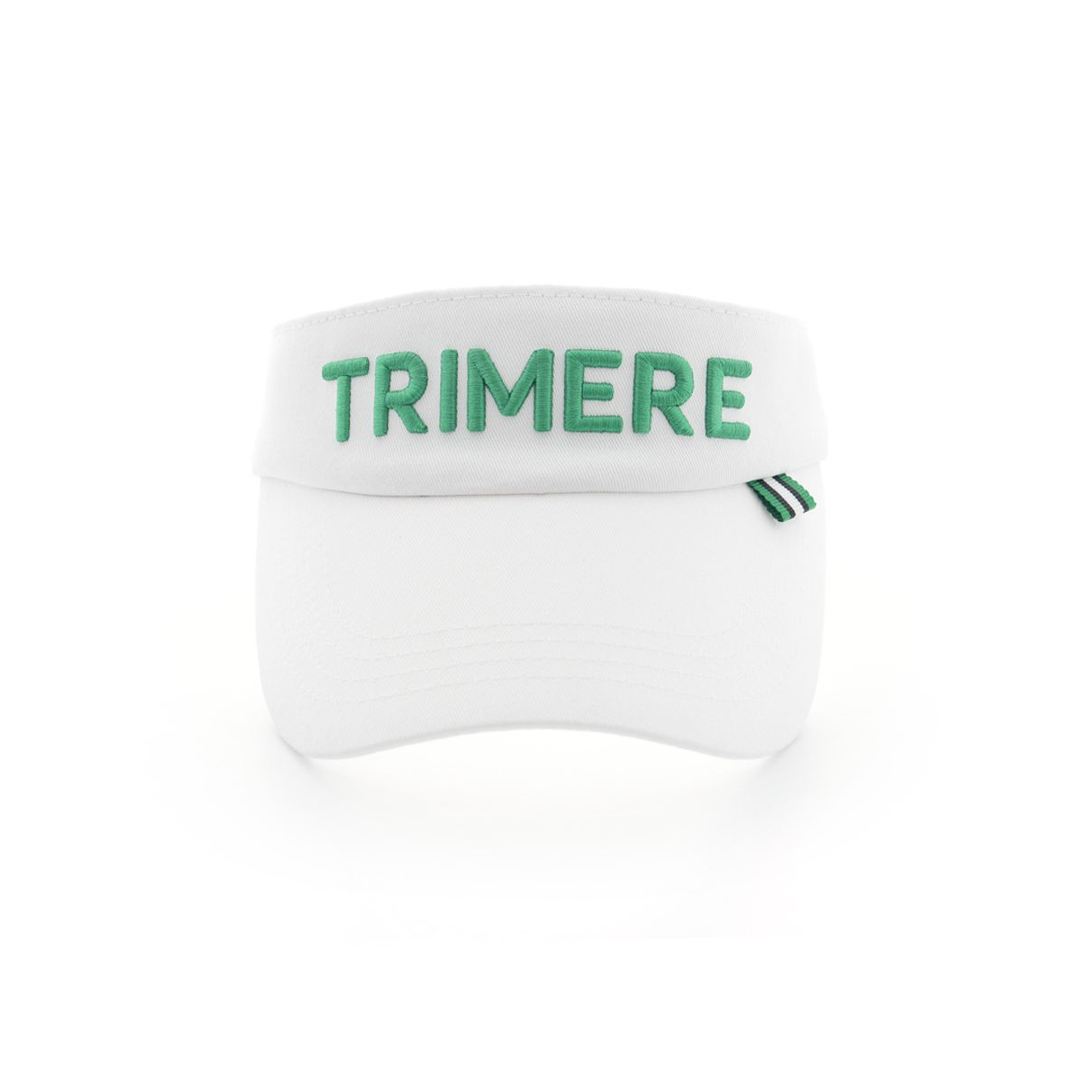 트리메르(TRIMERE) 폰트 로고 썬 바이저 UNISEX WHITE
