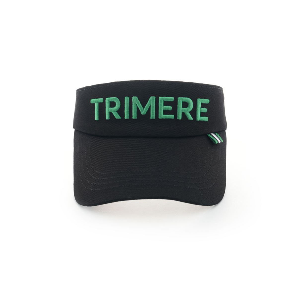 트리메르(TRIMERE) 폰트 로고 썬 바이저 UNISEX BLACK