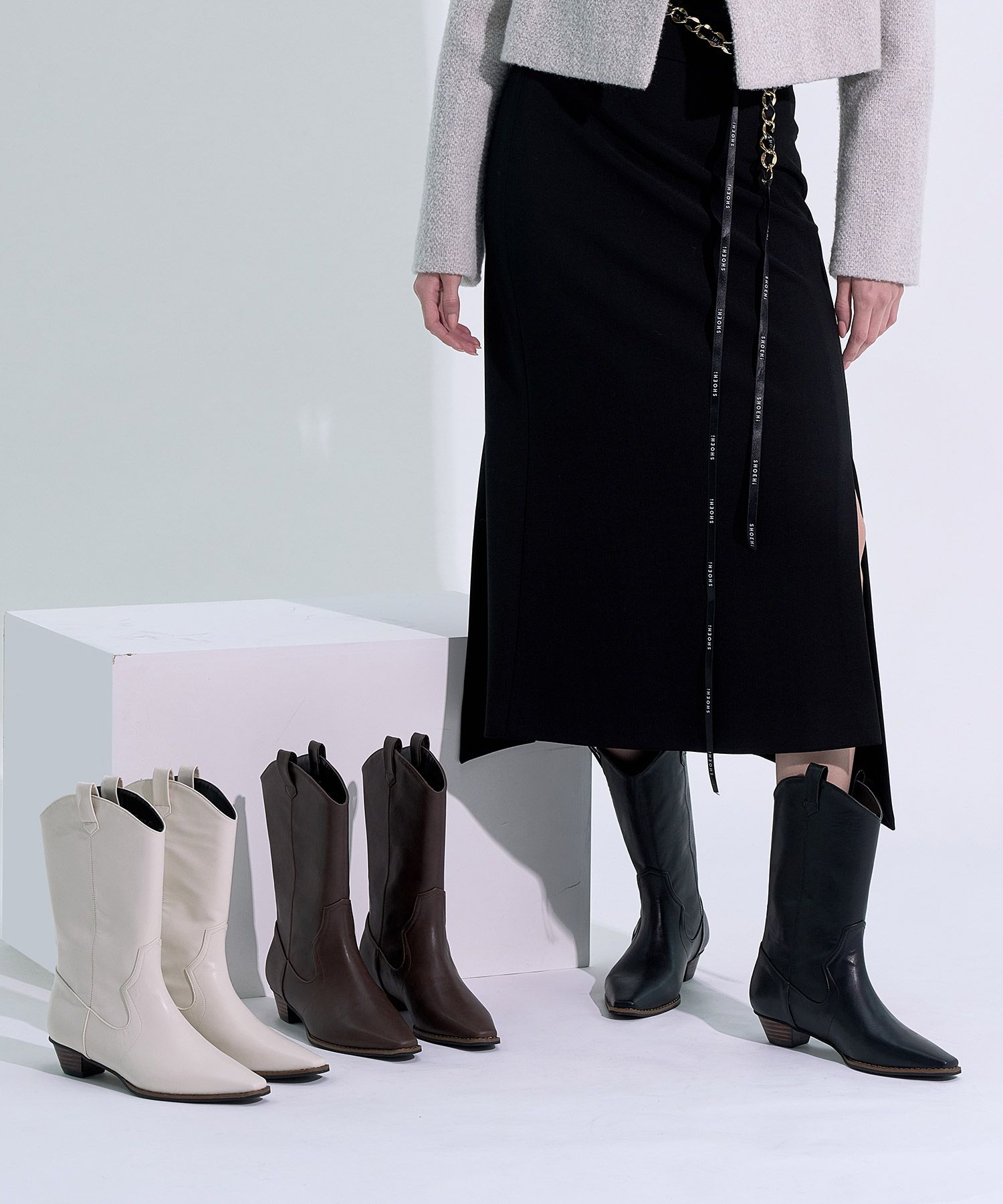 【Sappun】Marta fur-lined boots ★韓国人気★毛のブーツ★ SHOP ALL - Middle boots - SAPPUN