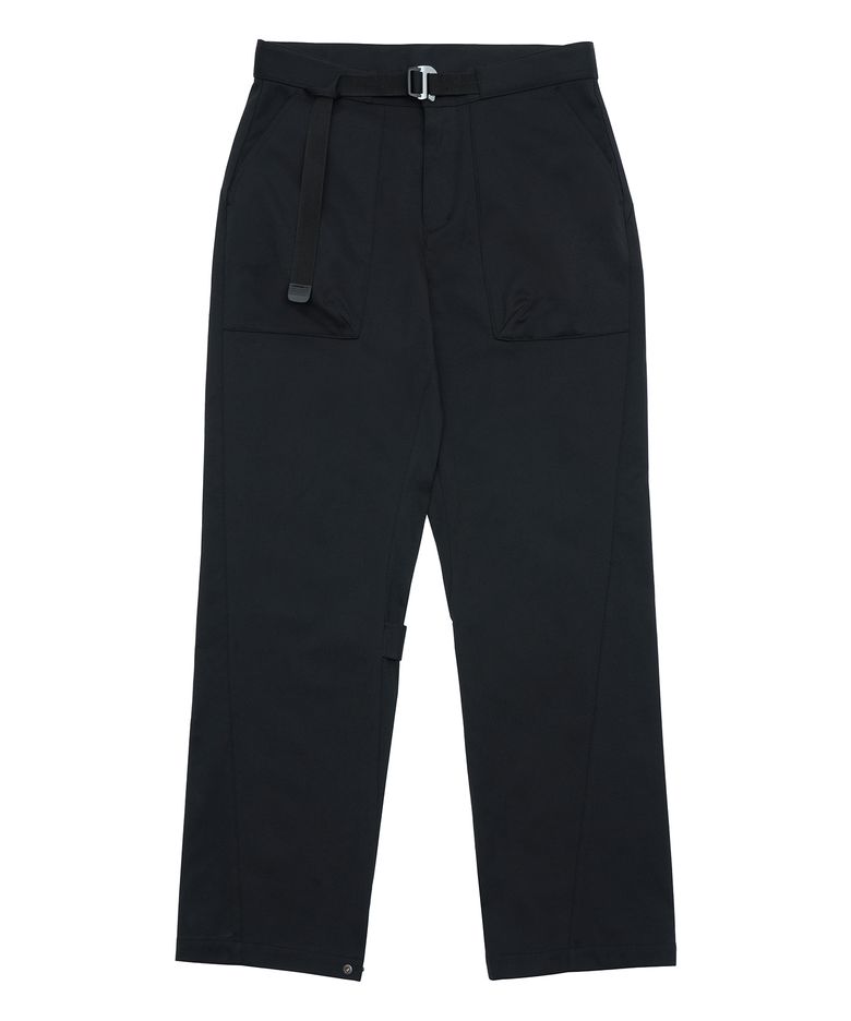 ​​3AD BELTED PANTS / crow-black