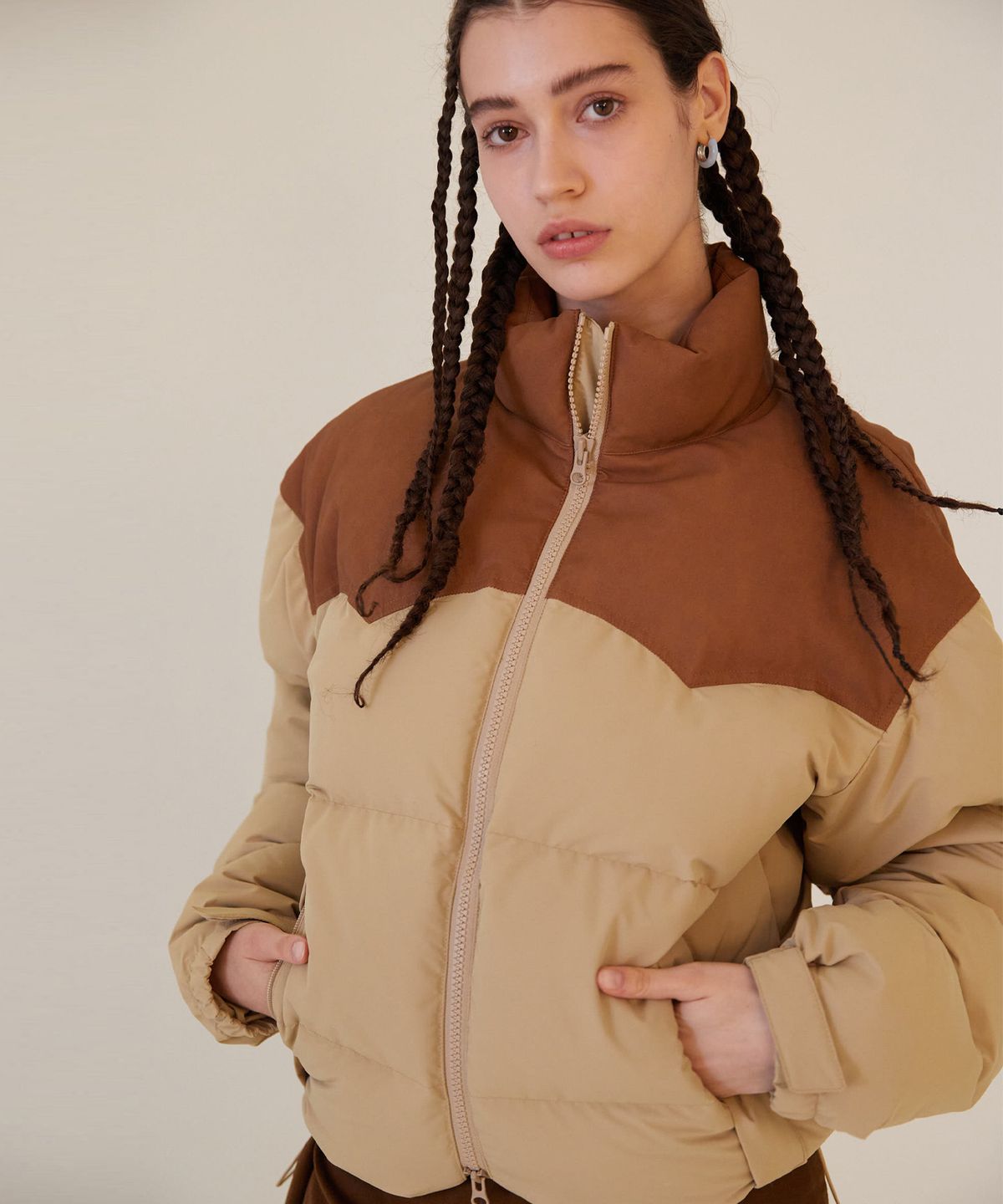 노앙(NOHANT) GOOSE DOWN PADDING BROWN