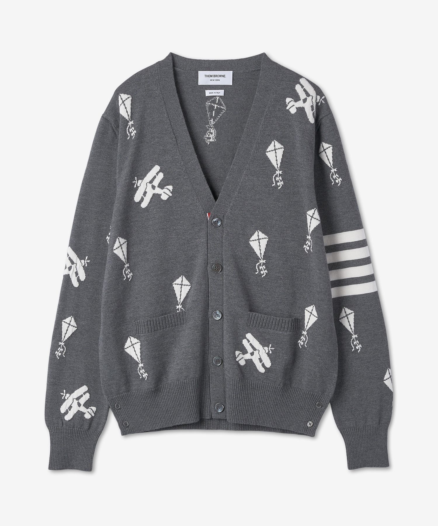MUSINSA公式 | THOM BROWNE 男性4バー スカイアイコンカーディガン 