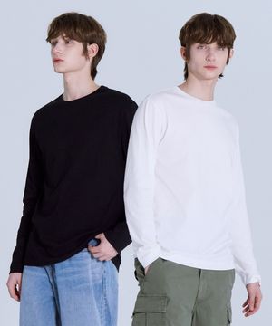 [2PACK] 순면 30수 릴렉스핏 긴팔티셔츠 2팩 LATS0123